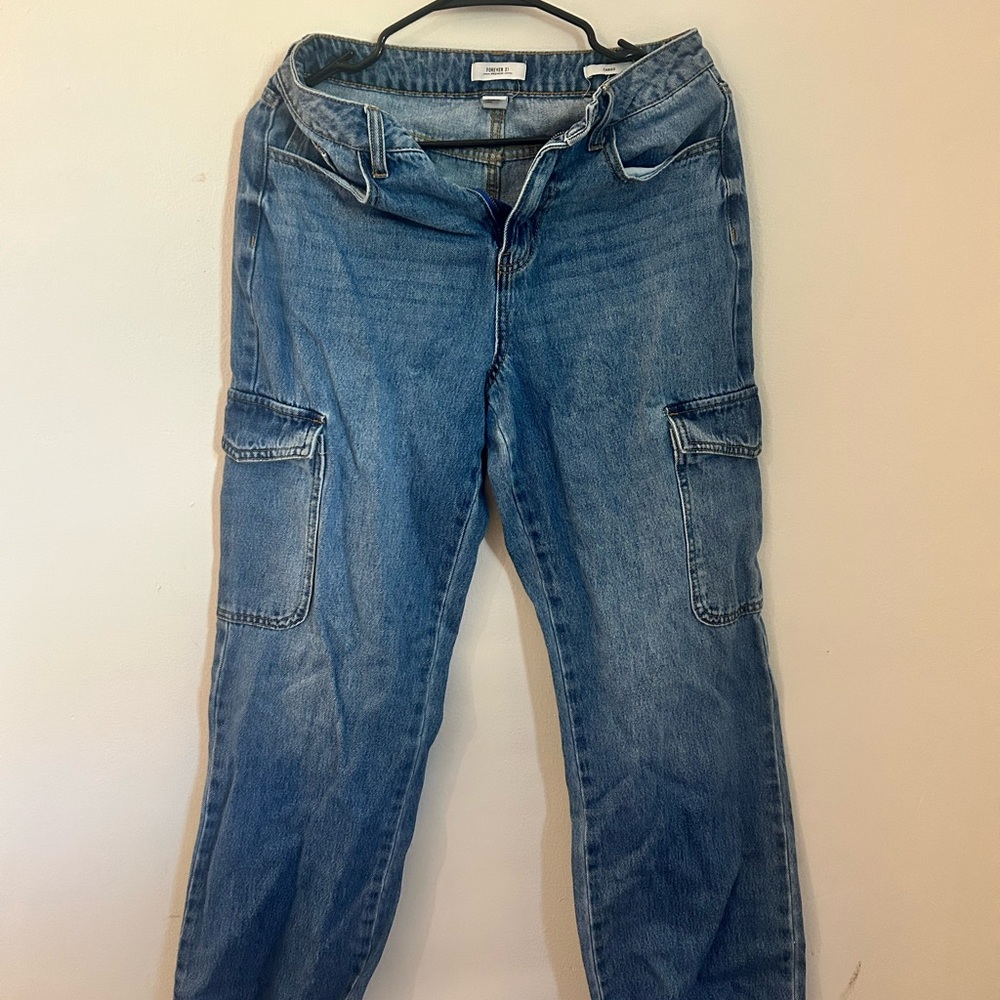 Forever 21 Blue Boyfriend Jeans